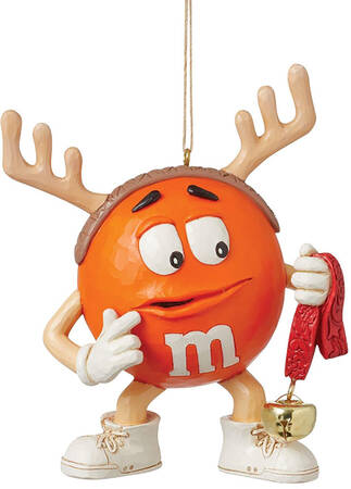 M&M's Christmas Orange Reindeer Ornament - Boxed