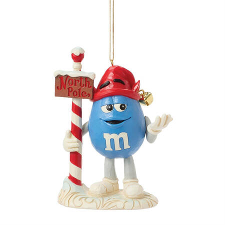 M&M's Christmas Blue Elf Ornament - Boxed