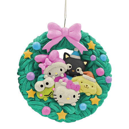 Hello Kitty-Sanrio Ornaments Hello Kitty & Friends Wreath - Boxed