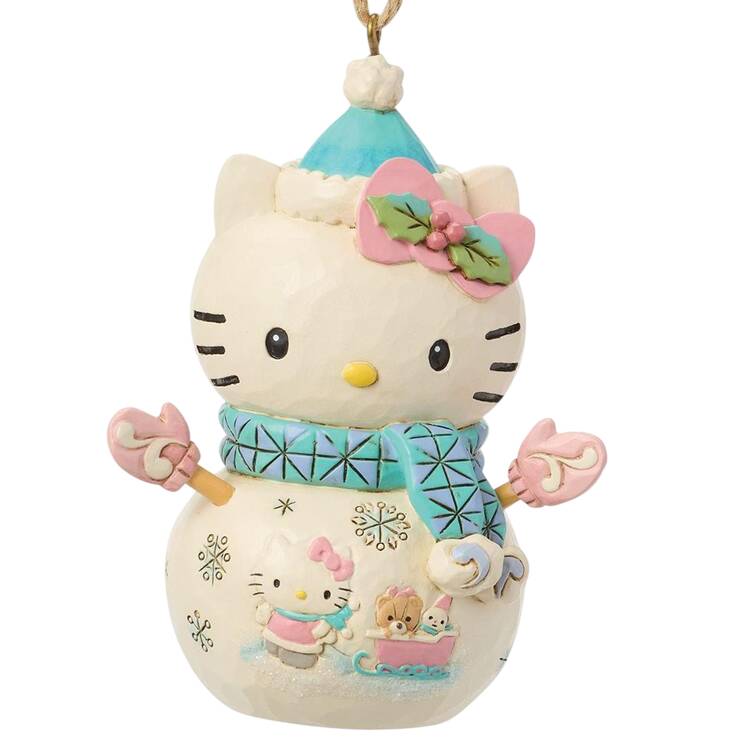 Hello Kitty-Sanrio Ornaments Hello Kitty Snowman  - Boxed
