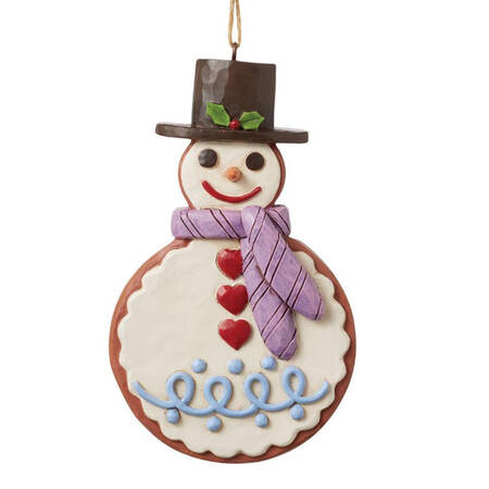 Gingerbread Christmas Collection Gingerbread Snowman Ornament - Boxed