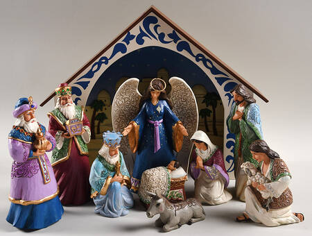 Reason for the Season Nativity 10 Piece Nativity Set - With Box