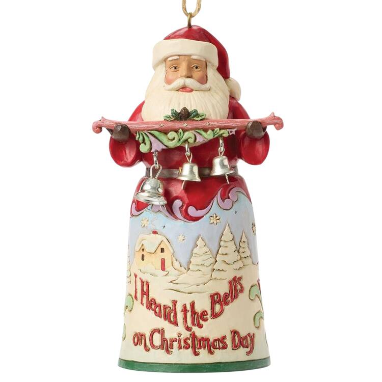Christmas Song Santa Ornaments I Heard The Bells - Boxed