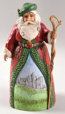 Santas Around the World Irish-Celtic Christmas Greetings - Boxed