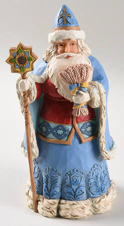 Santas Around the World Ukrainian-Ukrainian Christmas Wishes - Boxed