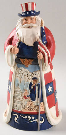 Santas Around the World American-Star Spangled Santa - Boxed