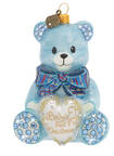 Baby's First Christmas Baby's 1 St Christmas Blue Teddy - Boxed