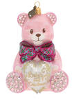 Baby's First Christmas Baby's 1 St Christmas Pink Teddy - Boxed
