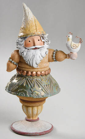 River's End Gnome With Bird - With Box