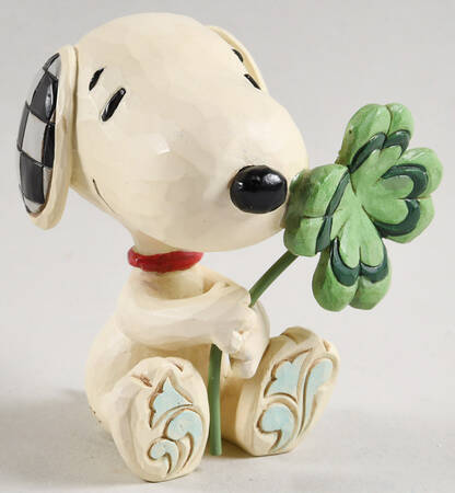 Snoopy Miniatures Snoopy With Clover - With Box