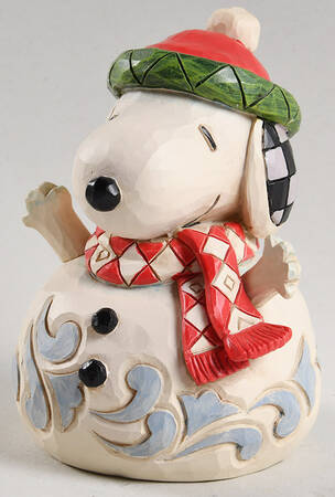 Snoopy Miniatures Snoopy Snowman - Boxed