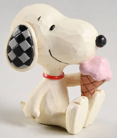Snoopy Miniatures Snoopy With Ice Cream - With Box