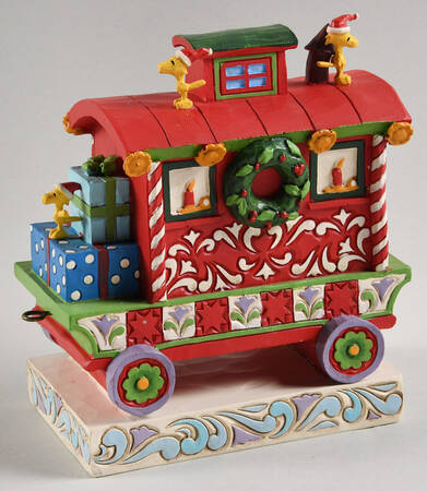 Peanuts Christmas Train Christmas Caboose - Woodstock - Boxed
