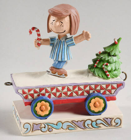 Peanuts Christmas Train Skating Shenanigans - Peppermint Patty - Boxed