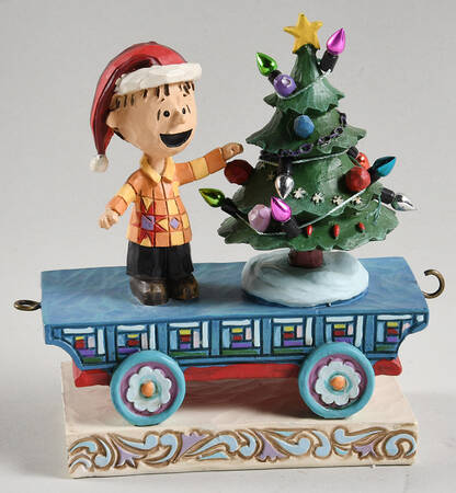Peanuts Christmas Train All Aglow - Linus - Boxed