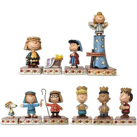 Peanuts Christmas Pageant Nativity Deluxe 10pc Set - Nativity-Set Of 10