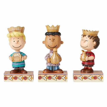 Peanuts Christmas Pageant Nativity Three Wise Men - Boxed