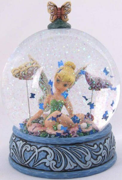 Disney Traditions Snowglobes Butteryfly Kisses-Tinker Bell - Boxed