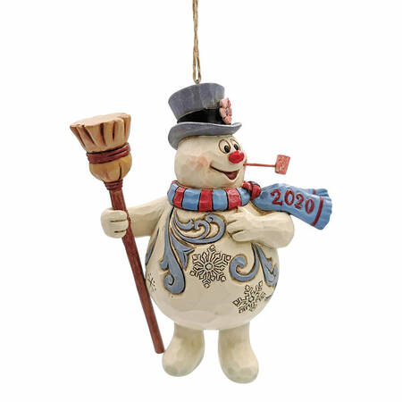 Annual Frosty Ornament Frosty With Broom - Boxed