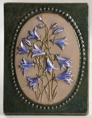 Floral Plaques by Jie Ceramics