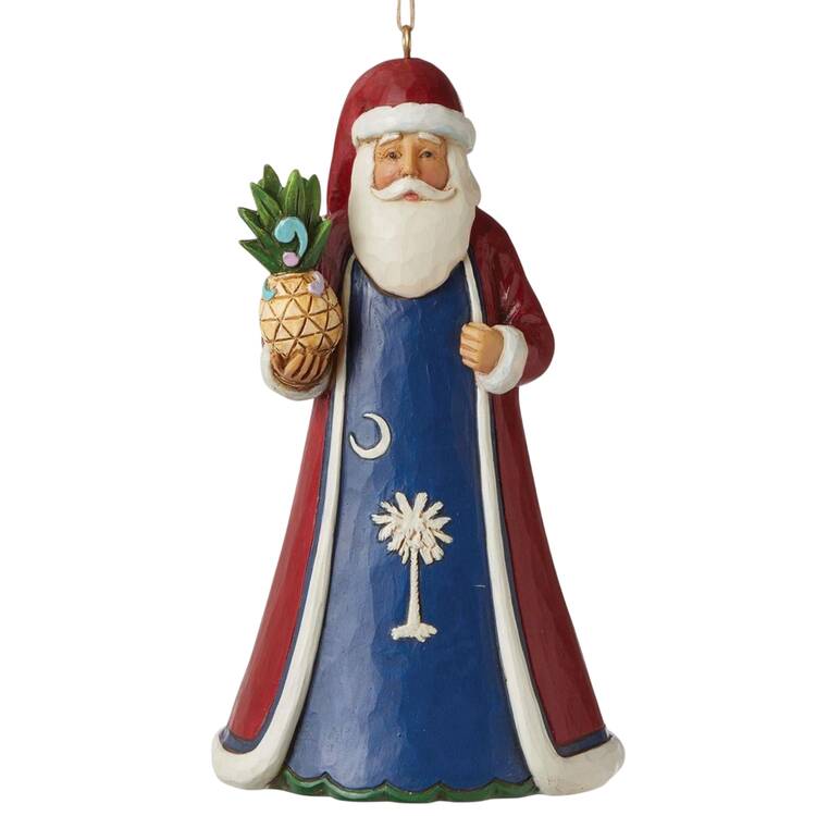 Santa Ornaments South Carolina Santa  - Boxed