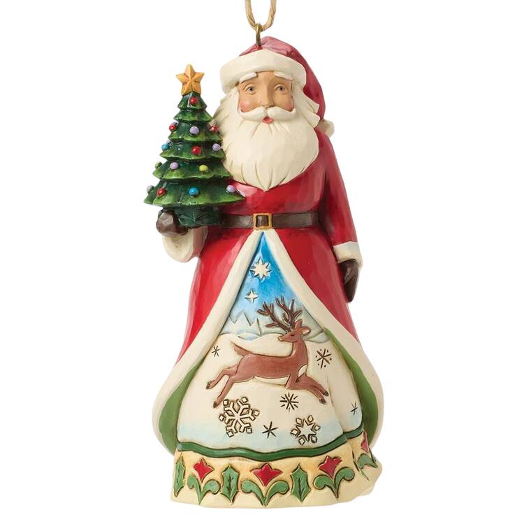 Santa Ornaments Santa Vintage Tree - Boxed