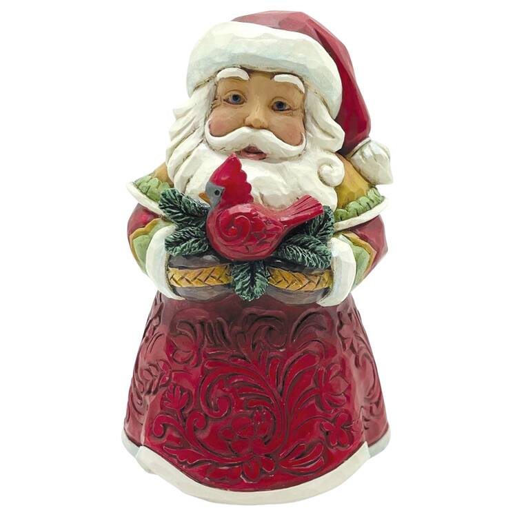 Christmas Minis Mini Santa With Cardinal - Boxed