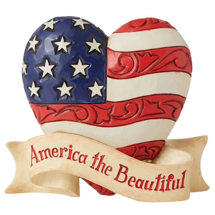 Patriotic Minis Mini Patriotic Beautiful Heart - Boxed