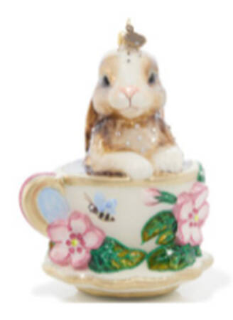 Holiday Ornament Collection Bunny Teacup - Boxed