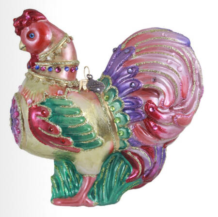 Love Ornament Collection Lavish Rooster - With Box