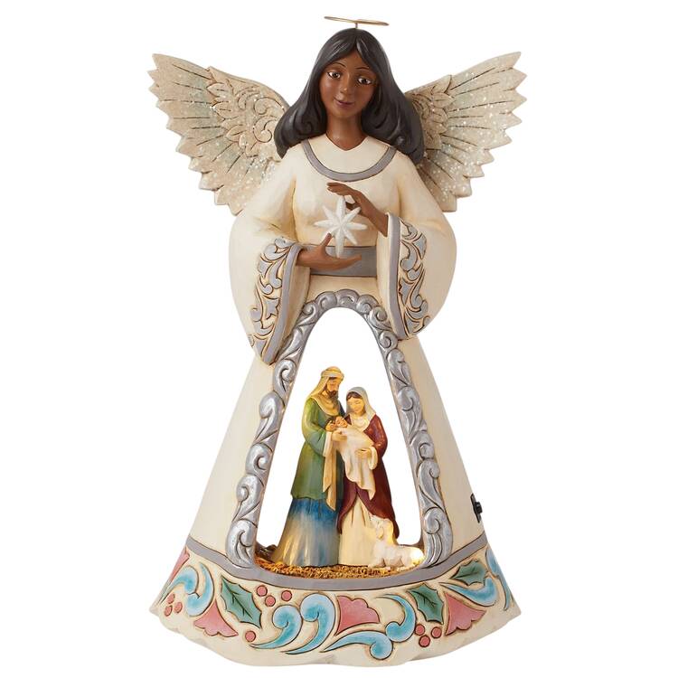 White Woodland Angels & Religious Beneath Heaven's Gate - African American - Boxed