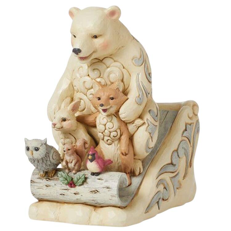White Woodland Animals Snowbuddies - Boxed