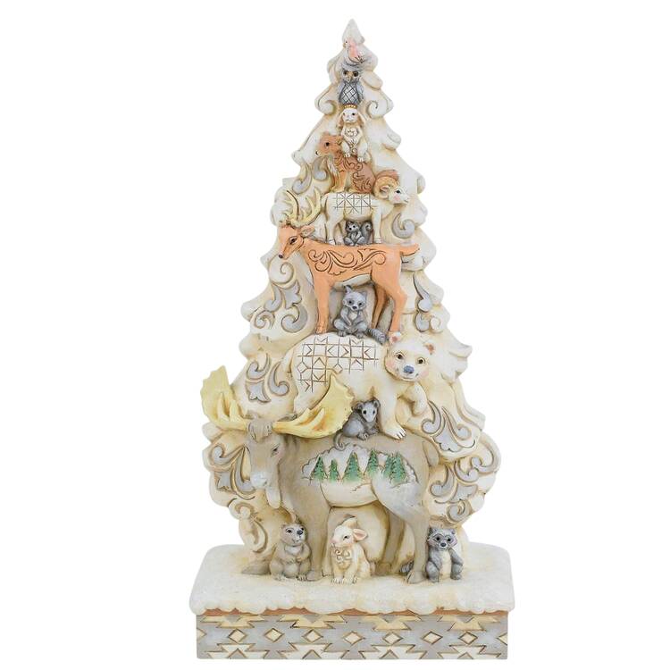 White Woodland Animals Tis The Season For Friends - Boxed