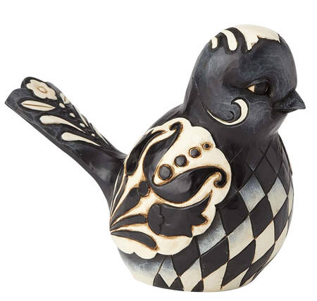 Floral Bird Collection Sing Your Own Song - Black & White - No Box