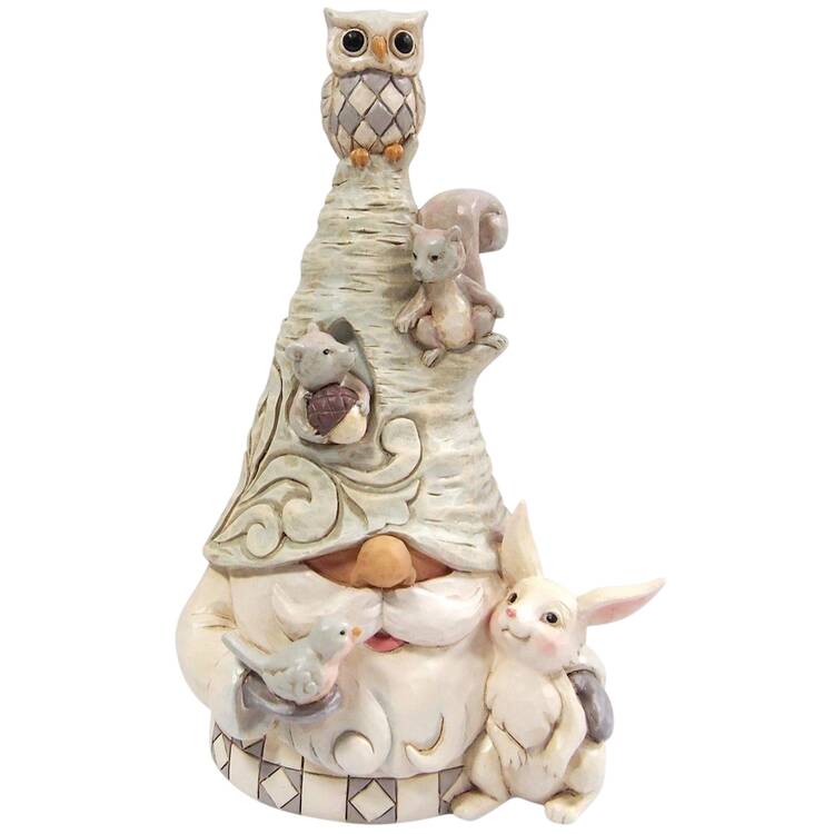 White Woodland Gnomes Gnome Of The Winter Woods - Boxed