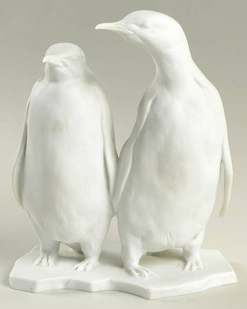 Birds Penguins-White Bisque - Boxed