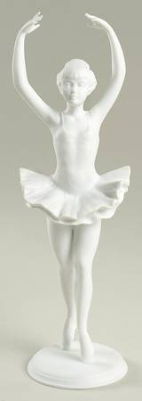 Ballet Ballerina-White Bisque - No Box