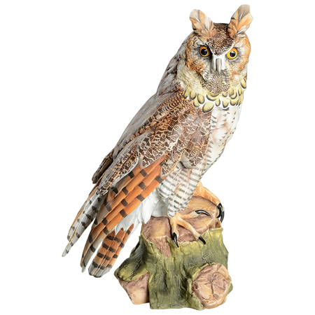Birds Horned Owl Ii (Colored Bisque) - Boxed