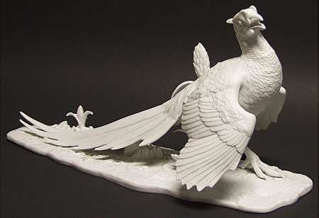 Birds Pheasant-White Bisque - Boxed