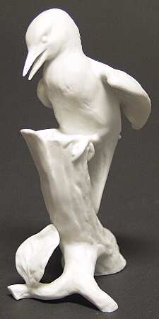Birds Woodpecker-White Glaze - Boxed