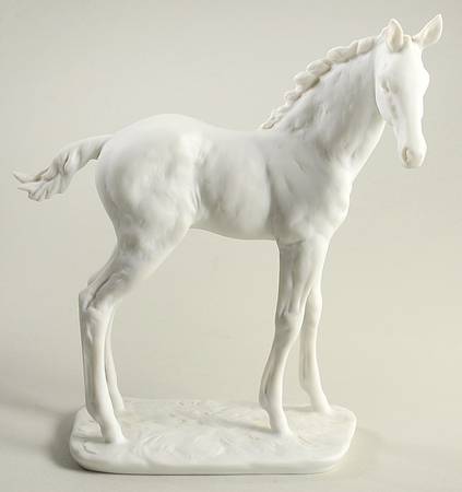 Horses Foal -White Bisque - No Box