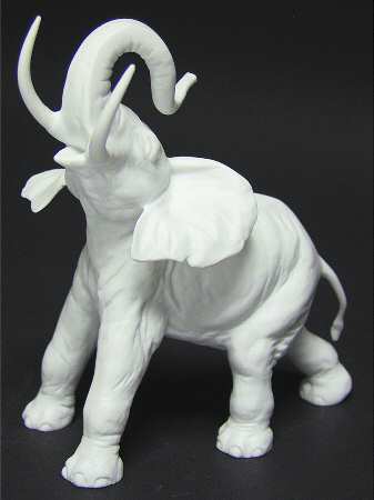 Wild Animals Elephant Jumbo-White Bisque - Boxed
