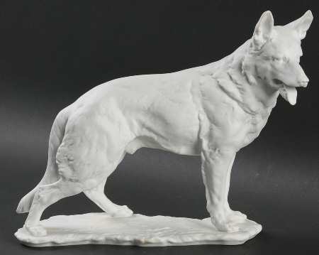 Dogs German Shephed (White Bisque) - Boxed