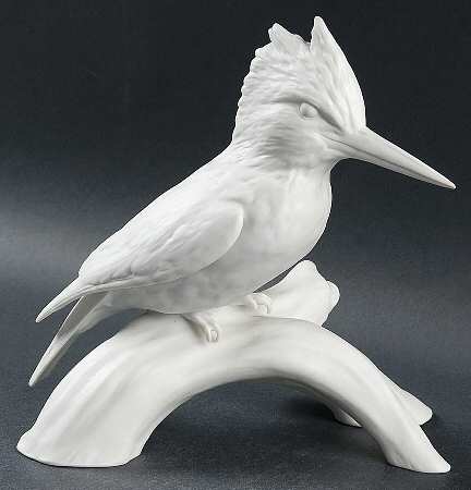 Birds Kingfisher (White Bisque) - Boxed