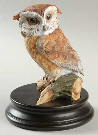 Birds Owl (Colored Bisque) - Boxed