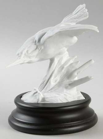 Birds Kingfisher (White Bisque) - Boxed