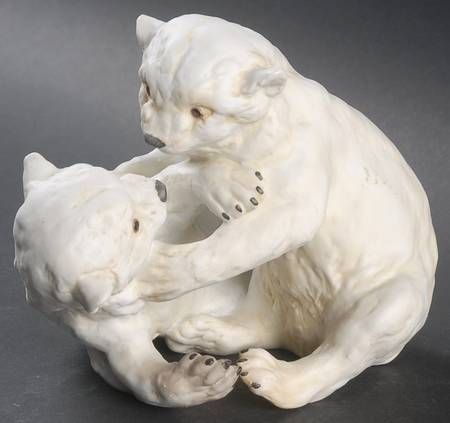 Bears Polar Bears Group-Color Bisque - No Box