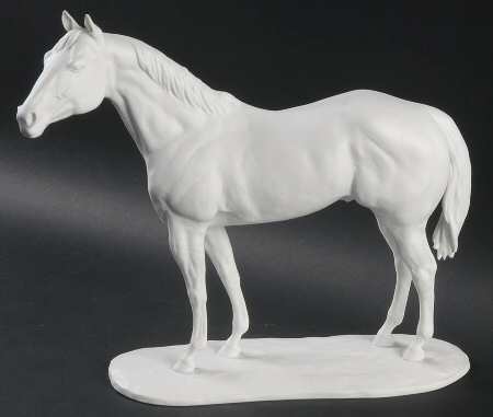 Horses American Quarter Horse-White Bisque - Boxed