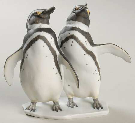 Birds Penguins (Colored Bisque) - Boxed