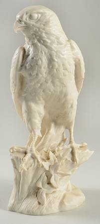 Birds Peregrine Falcon-White Bisque - Boxed